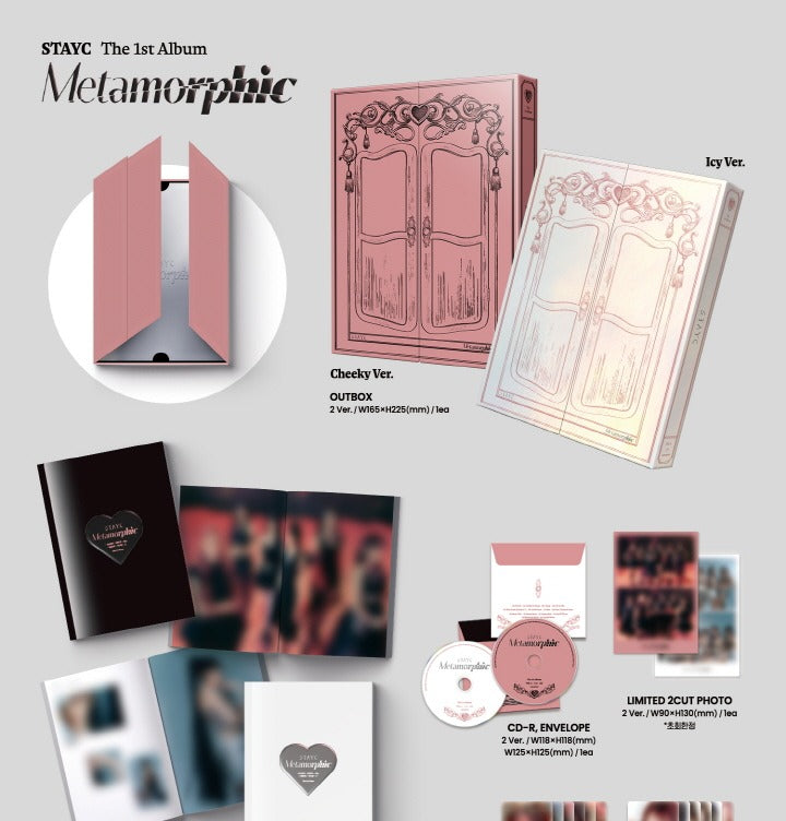 STAYC 1st Album Metamorphic (2 Versions).