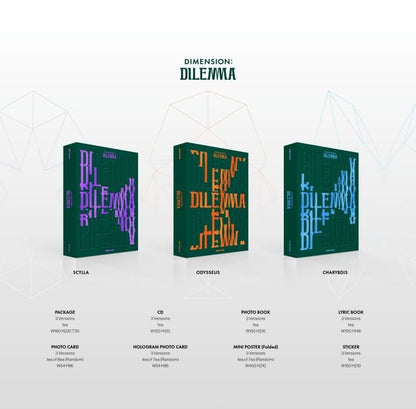 ENHYPEN 1st Album Dimension: Dilemma (3 Versions).