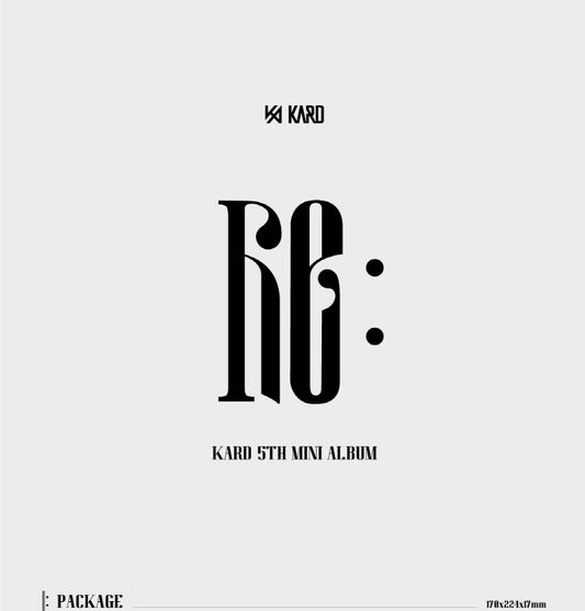 KARD 5th Mini Album [Re:](RESTOCK 2026-07-06)