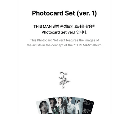 JEONGHAN X WONWOO Seventeen THIS MAN Photocard Set (2 Versions)(Limited Quantity).