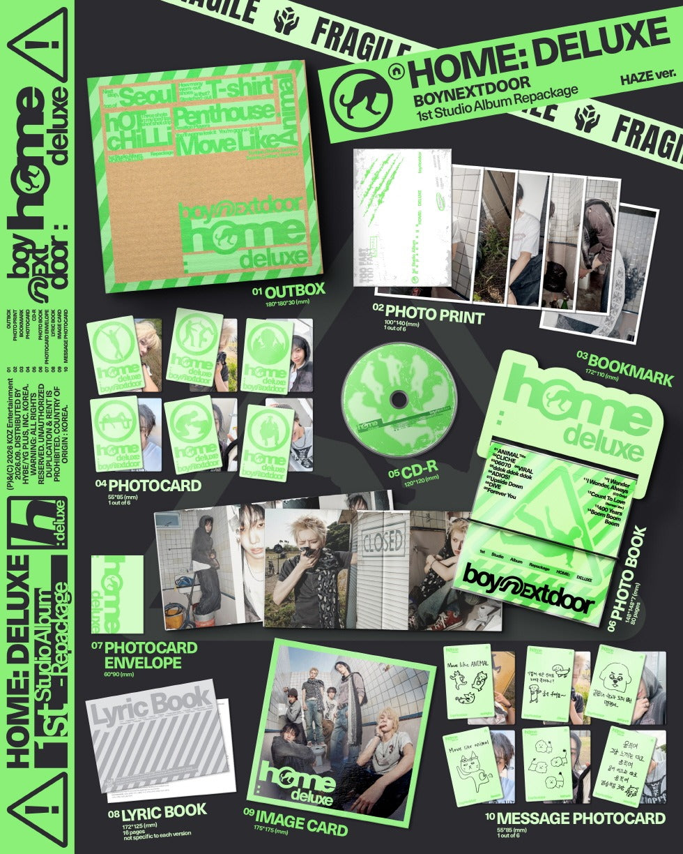 BOYNEXTDOOR - 1st Studio Album Repackage [HOME: DELUXE](3 Versions)(🎁POB Option available)