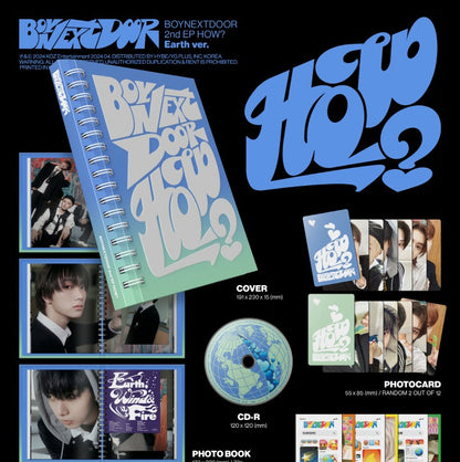 BoyNextDoor - 2nd EP Album HOW? (3 Versions).