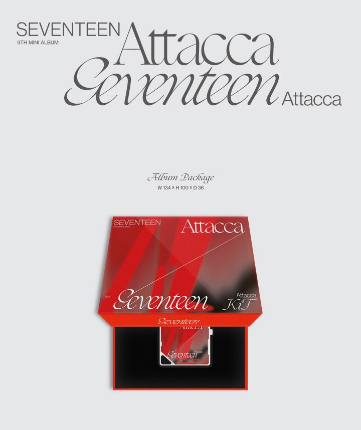 seventeen attacca cd アルバム SEVENTEEN ATTACCA 9th Mini Album CARAT Ver. ( RANDOM ) 1ea CD+8p