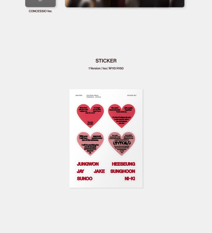 ENHYPEN - [ROMANCE : UNTOLD] (3 Versions).