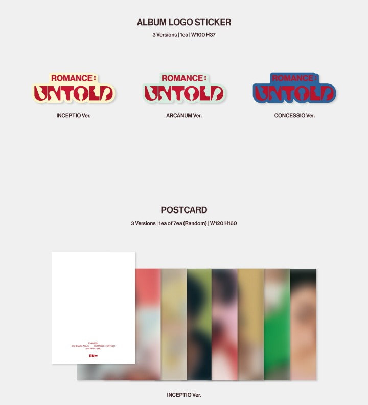 ENHYPEN UNTOLD 3形態 ROMANCE : UNTOLD【CD】 | ENHYPEN | UNIVERSAL MUSIC STORE ANNEX