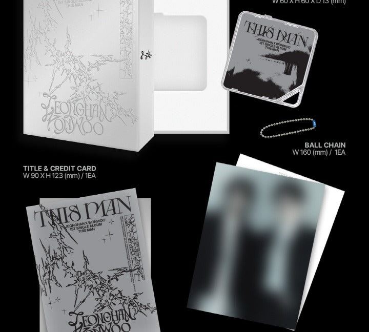 JEONGHAN X WONWOO (Seventeen) - 1st Single Album [This Man] KiT Version.