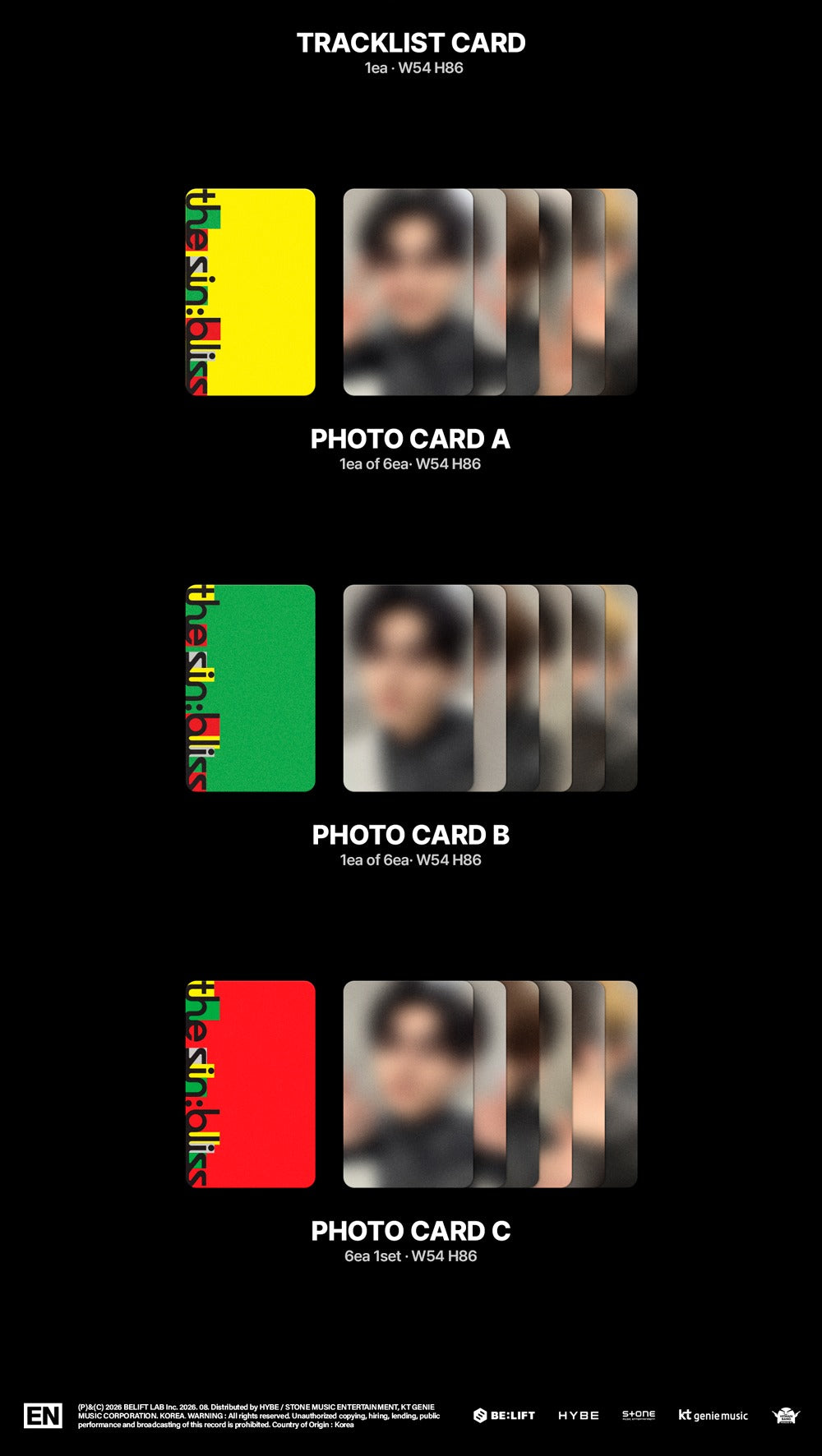 (PRE-ORDER 2026-08-21) ENHYPEN - 8th Mini Album [the sin : bliss] Weverse Albums Version