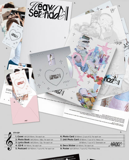 NMIXX - 5th EP Album [Heavy Serenade] Standard Version (2 Versions)(POB Option available)