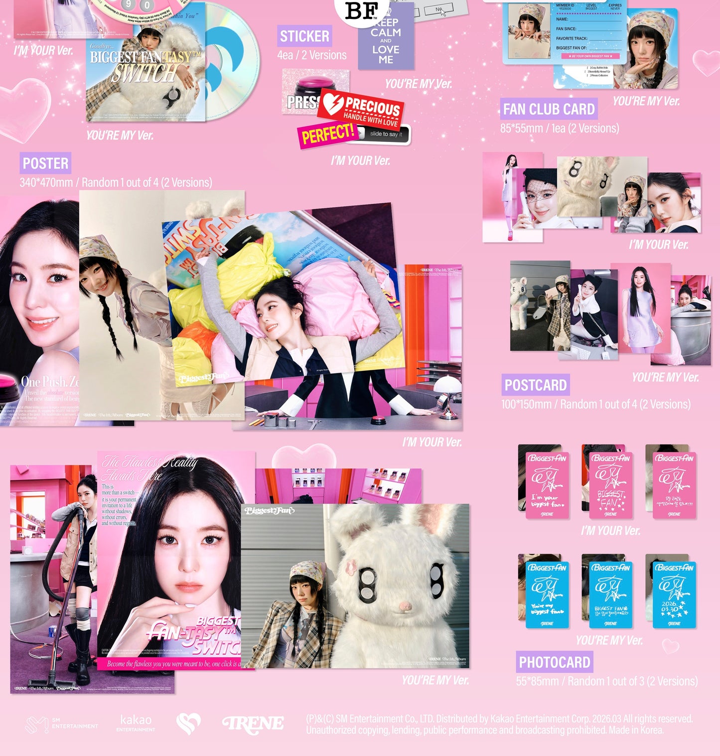 IRENE (RED VELVET) - 1st Album [Biggest Fan] Photobook Version (2 Versions)