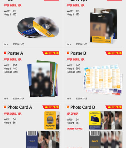 (PRE-ORDER 2026-08-21) ENHYPEN - 8th Mini Album [the sin : bliss] ENGENE Version (7 Versions) Set (POB Included - pre-order only)