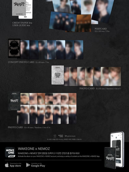 (PRE-ORDER 2026-09-14) ALPHA DRIVE ONE (ALD1) - 2nd Mini Album [UNBREAKABLE : 少年BEAST] Postcard Version