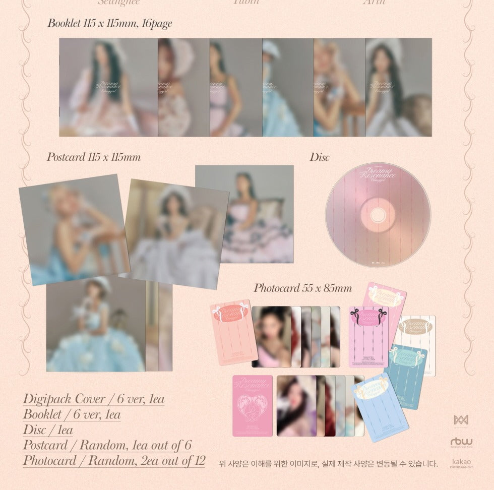 Oh My Girl 10th Mini Album Dreamy Resonance Digipack Version (6 Versions).
