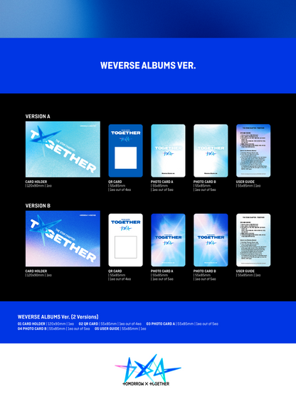 (PRE-ORDER 2025-07-21) TOMORROW X TOGETHER (TXT) - [THE STAR CHAPTER: TOGETHER] Weverse Albums Version (2 Versions) Random 1ea