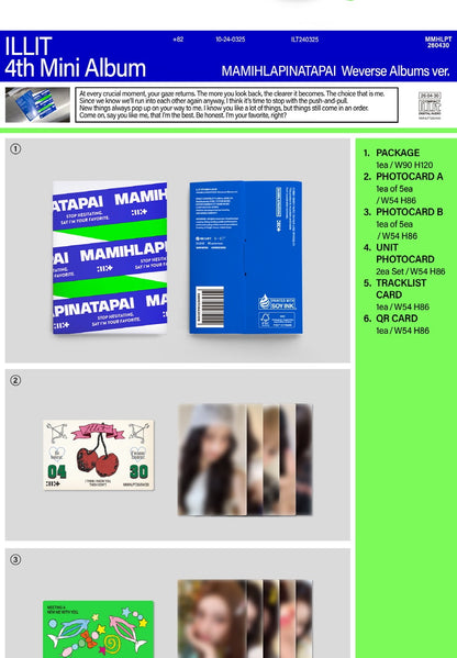 ILLIT - 4th Mini Album [MAMIHLAPINATAPAI] Weverse Albums Version