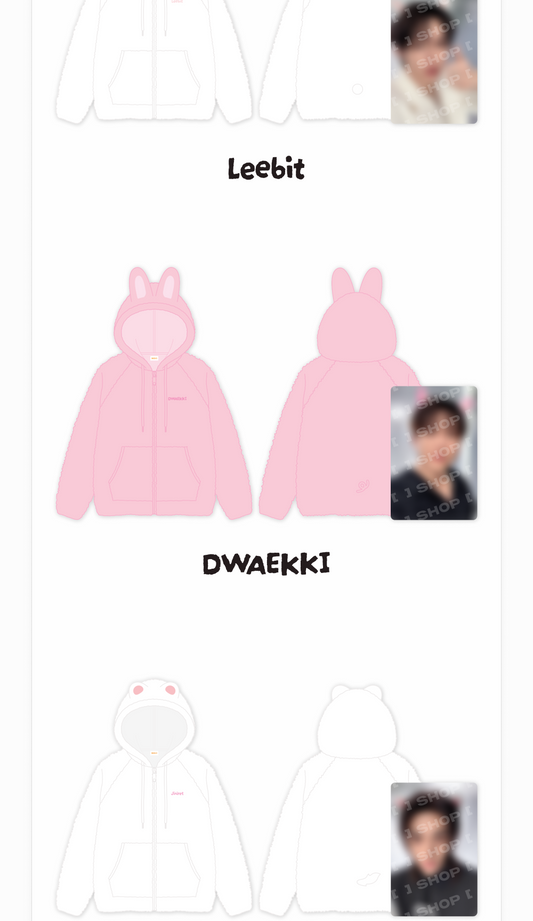 (PRE-ORDER 2026-11-16) Stray Kids - [Stray Kids World Tour <RUN IT SEOUL> Merch] SKZOO FLEECE HOOD ZIP-UP - RUN IT (POB Included Based on Order Amount)