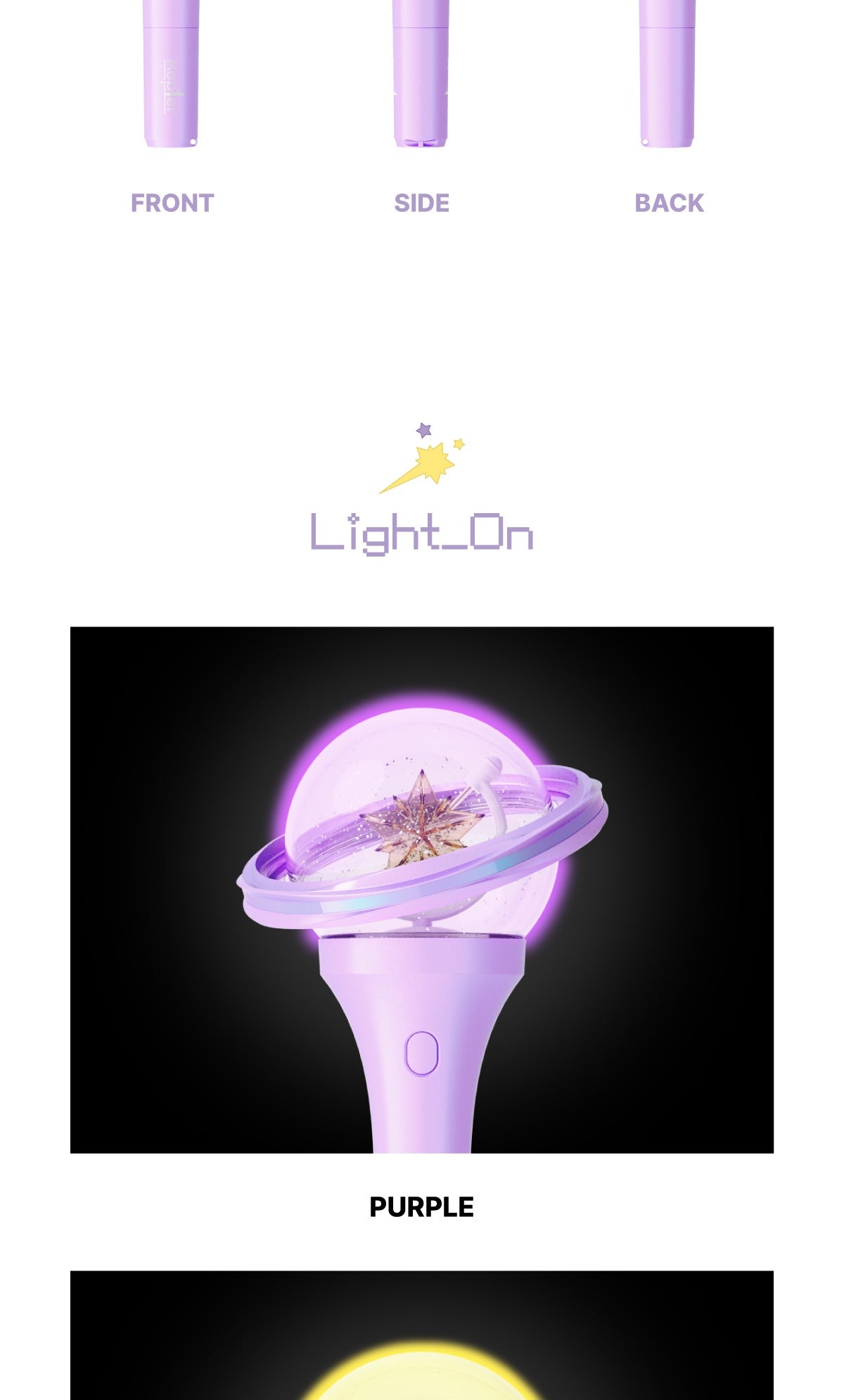 (PRE-ORDER 2025-06-09) Kep1er - OFFICIAL LIGHT STICK Ver.2 (POB Included)(with K-Towns Light Stick Event)._