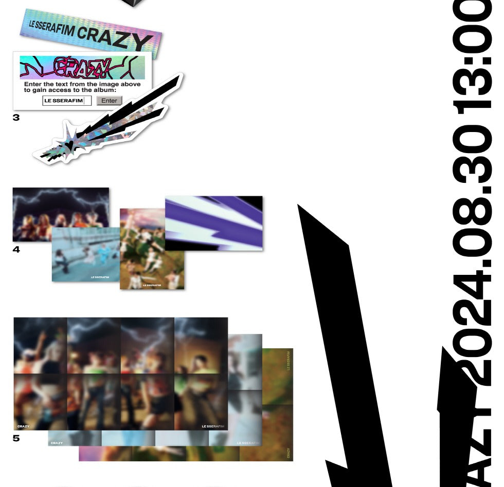 Le Sserafim 4th Mini Album Crazy (3 Versions) – K-Towns