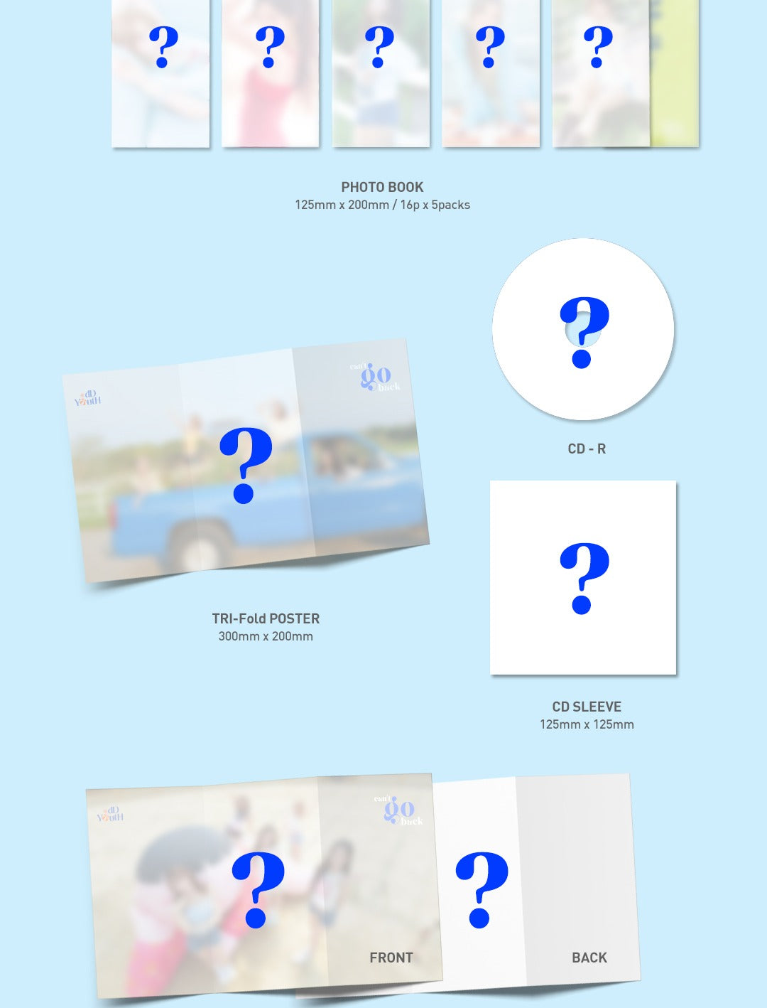 (PRE-ORDER 2026-08-25) ODD YOUTH - 3rd Single Album [can't go back](3 Versions)