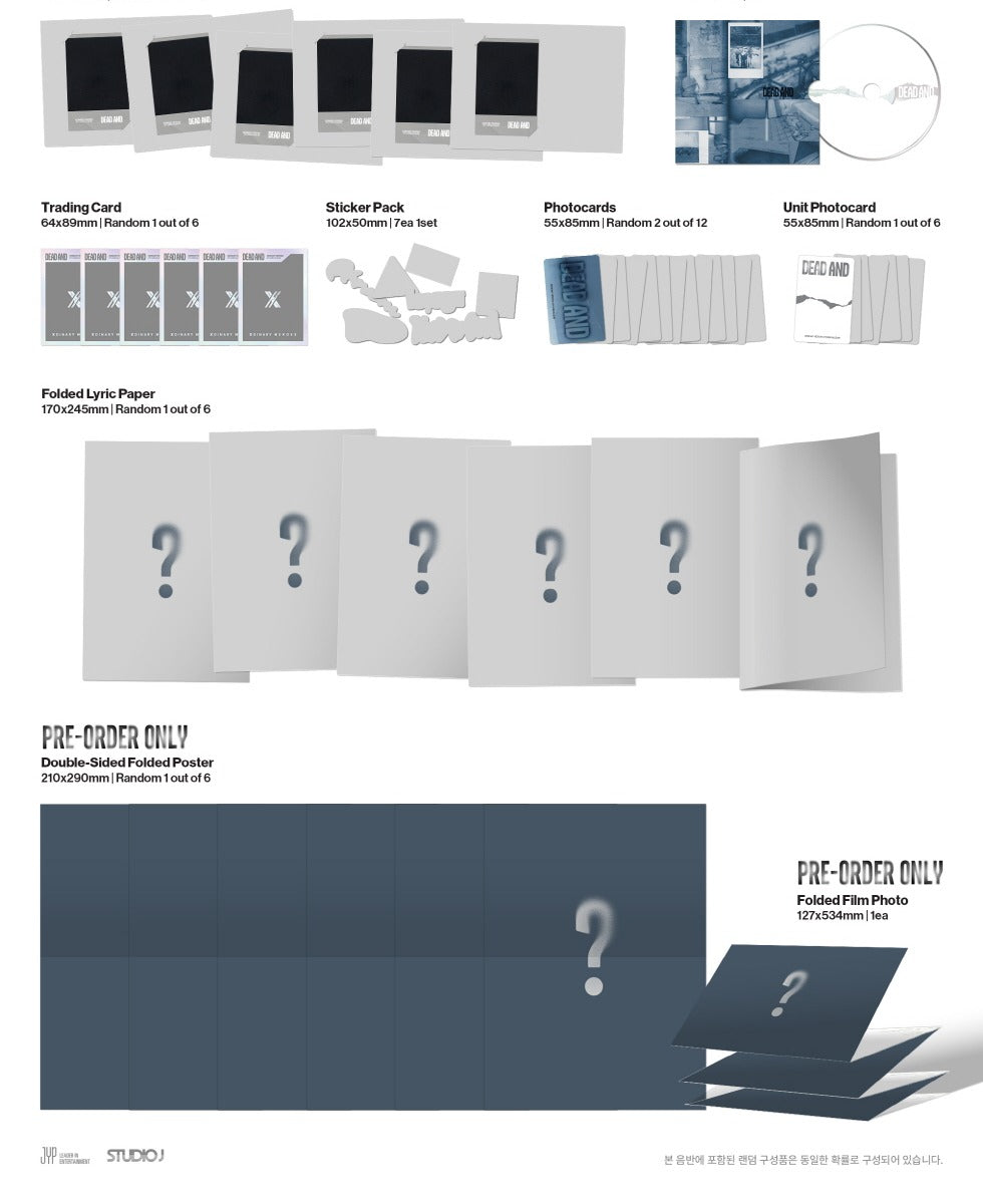 Xdinary Heroes - 8th Mini Album [DEAD AND] Photobook Version (2 Versions)(POB Option available)