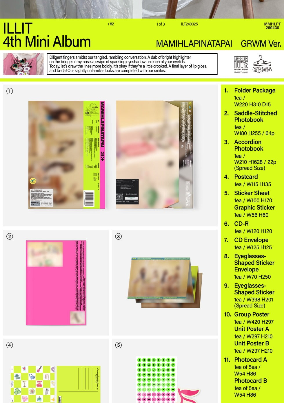 ILLIT - 4th Mini Album [MAMIHLAPINATAPAI] Standard Version (3 Versions)(POB Option Available)