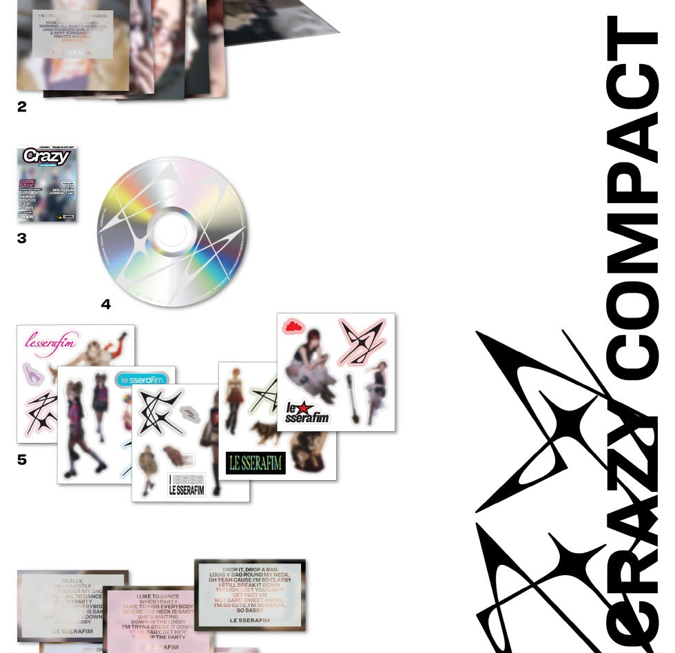 LESSERAFIM CRAZY compact盤 ウンチェ ルセラフィム CRAZY ウンチェ盤 CDのみ LE SSERAFIM LESSERAFIM｜Yahoo