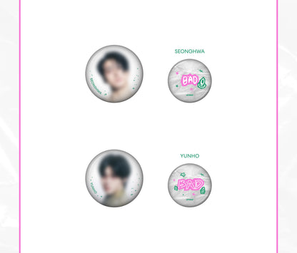 (PRE-ORDER 2026-08-31) ATEEZ - POP-UP STORE MD [GOLDEN HOUR Part.5] CAN BADGE SET (8 Versions)