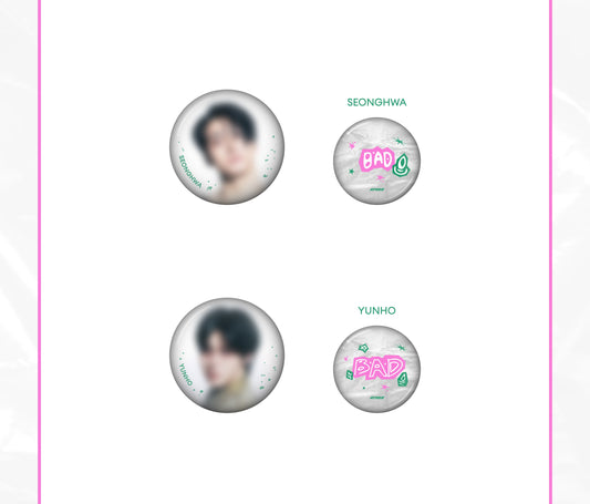 (PRE-ORDER 2026-08-31) ATEEZ - POP-UP STORE MD [GOLDEN HOUR Part.5] CAN BADGE SET (8 Versions)