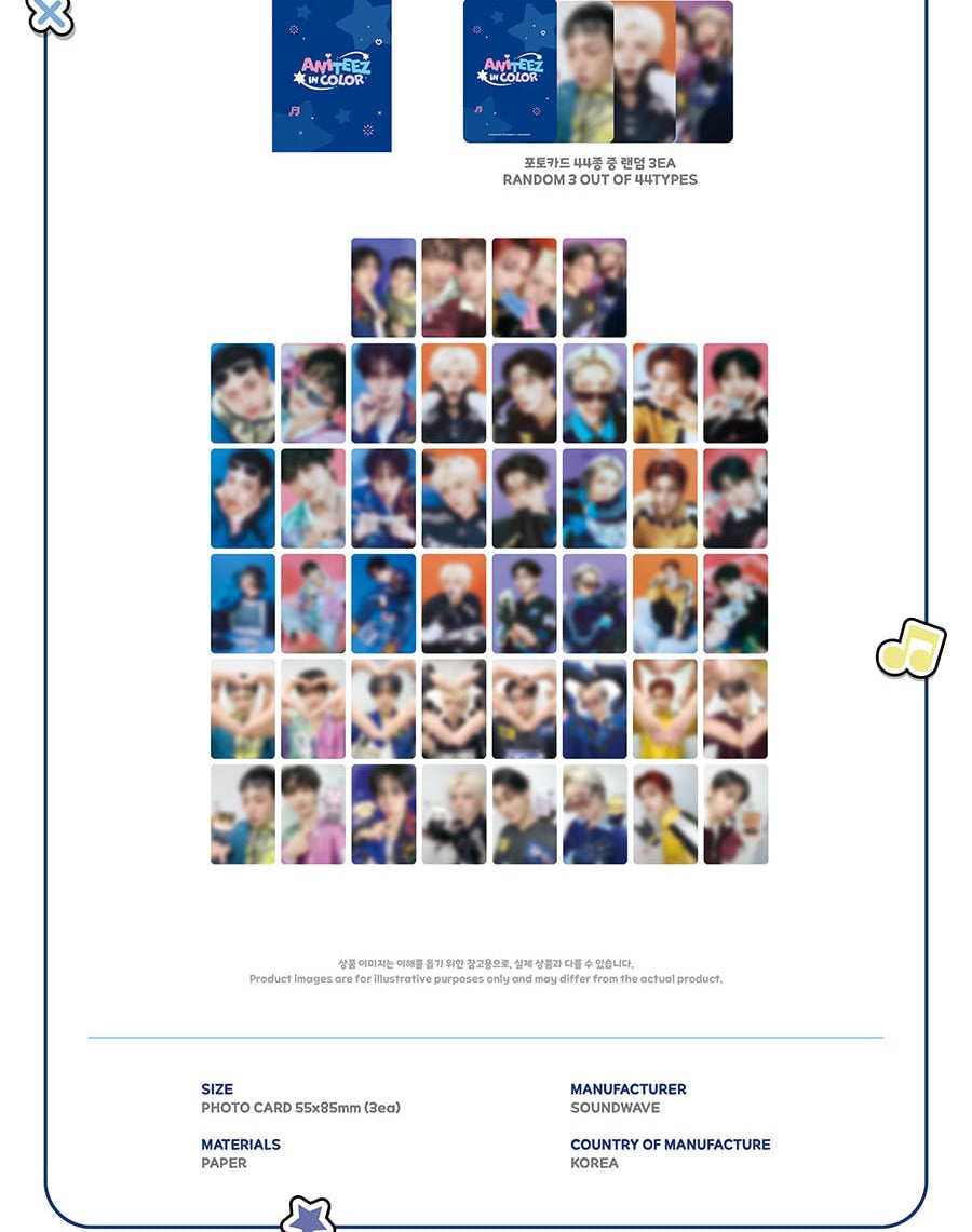 (PRE-ORDER 2026-08-31) ATEEZ x ANITEEZ - POP-UP STORE MD [ANITEEZ IN COLOR] RANDOM TRADING CARD (POB Included Based on Order Amount)