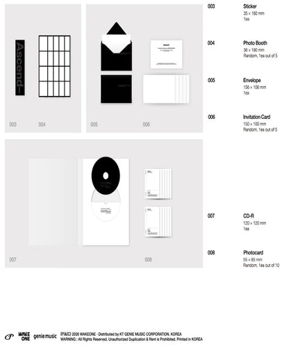(PRE-ORDER 2026-05-19) ZEROBASEONE - 6th Mini Album [Ascend-] (2 Versions) Set (POB Included - Pre Order only)