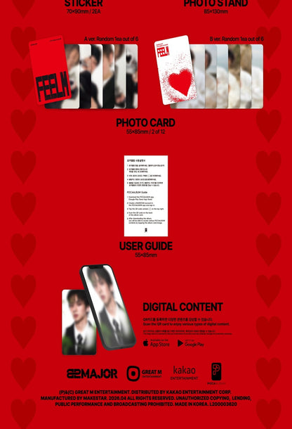 (PRE-ORDER 2026-04-29) 82MAJOR - 5th Mini Album [FEELM] POCA Version