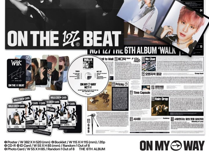 NCT 127 6th Album WALK Poster Version.