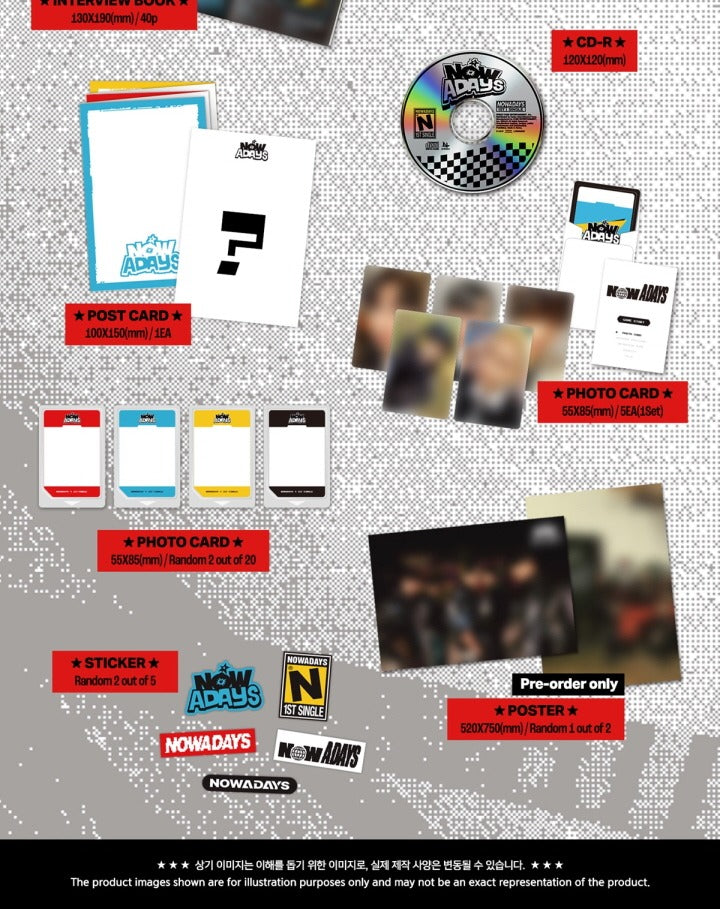 NOWADAYS (NOWZ) - 1st Single Album [NOWADAYS] (2 Versions)