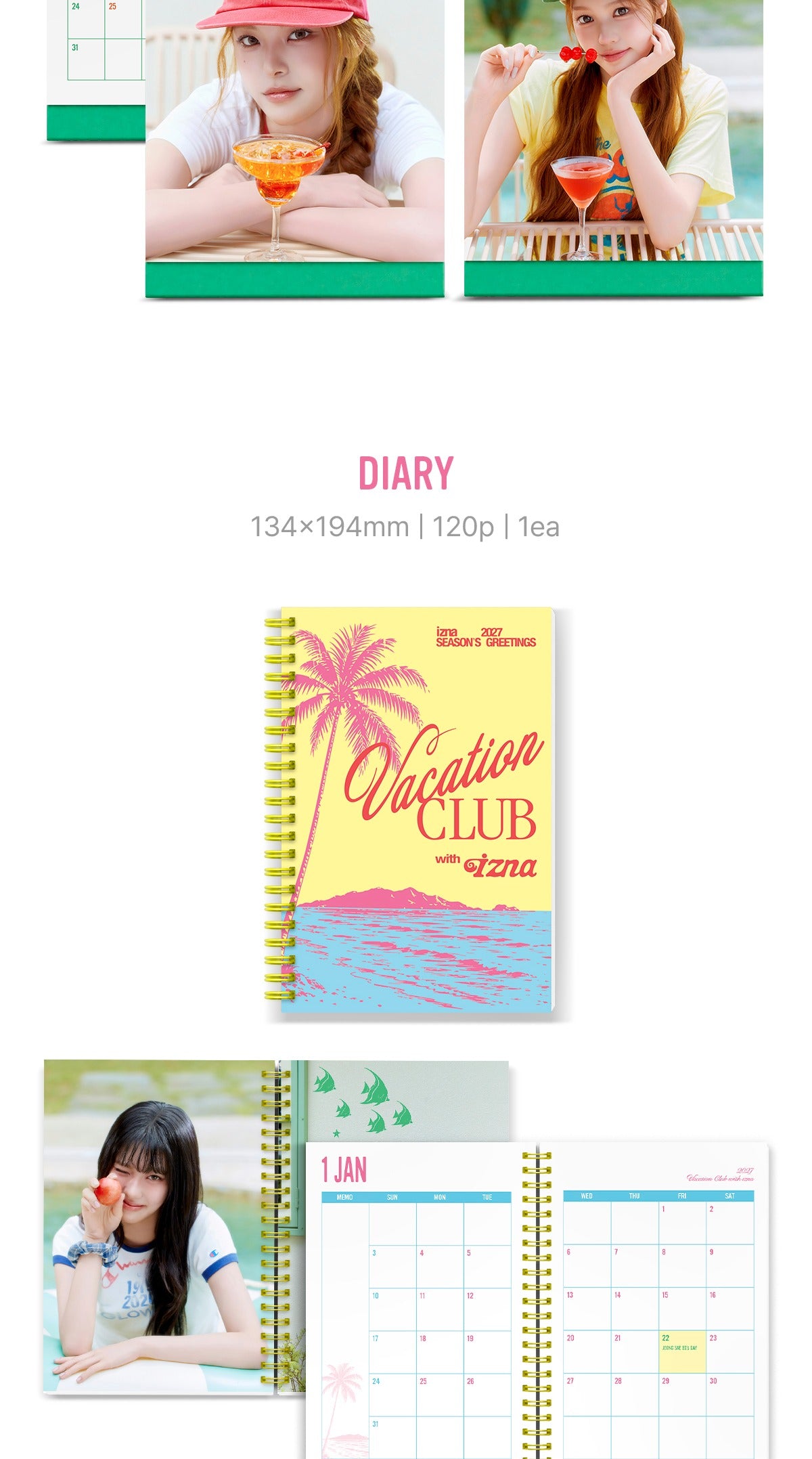 (PRE-ORDER 2026-12-18) izna - 2027 Season's Greetings [VACATION CLUB with izna](🎁POB Included - Pre-order only)