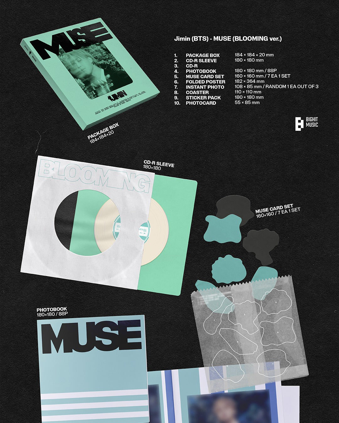 Jimin (BTS) MUSE (2 Versions) Random – K-Towns