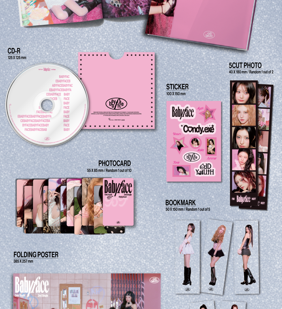 ODD YOUTH - 2nd Single Album [Babyface] (2 Versions) Random 1ea