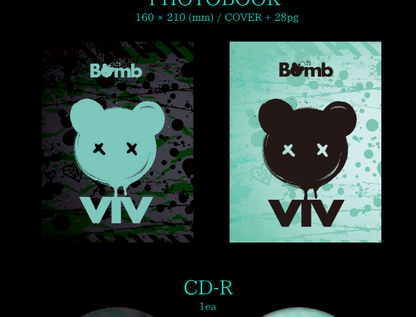 ViV - 1st EP Debut Album Bomb (2 Versions).