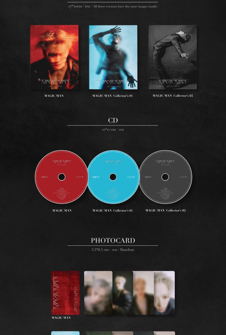 Jackson Wang (GOT7) - [MAGIC MAN] (3 Versions).