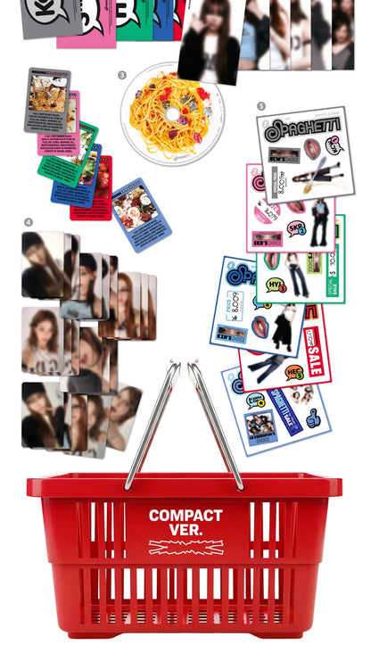 LE SSERAFIM - 1st Single Album [SPAGHETTI] Compact Version (6 Versions).