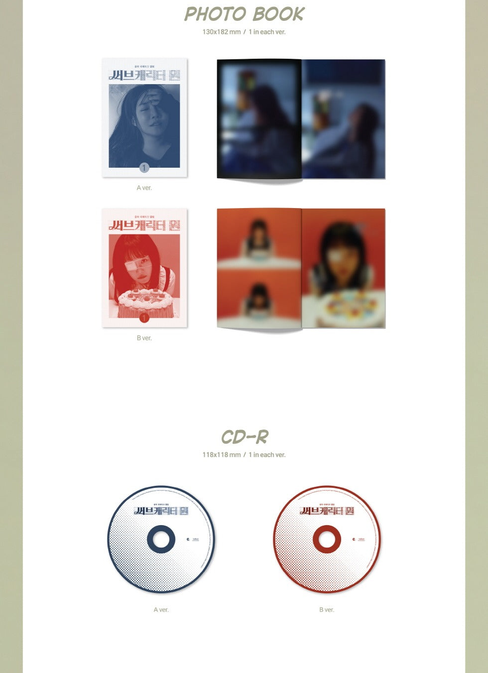 (PRE-ORDER 2026-03-10) Younha - Remake Album [써브캐릭터 원 Sub Character One](2 Versions) Random 1ea