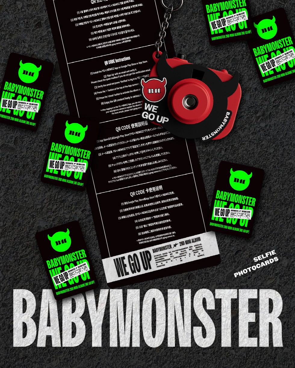 BABYMONSTER - 2nd Mini Album [WE GO UP] Mini Beam Keyring Version.