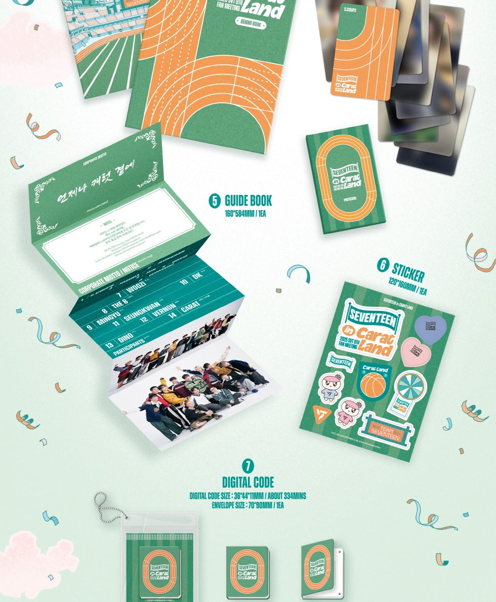 (PRE-ORDER 2025-11-03) SEVENTEEN - 2025 SVT 9TH FAN MEETING [SEVENTEEN IN CARAT LAND] MEMORY BOOK+