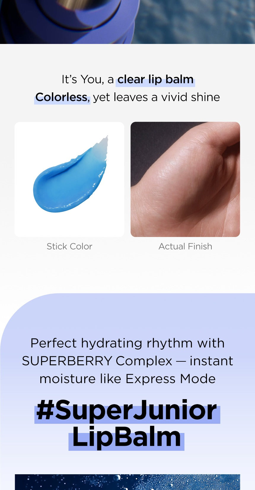 (PRE-ORDER 2026-01-10) SUPER JUNIOR - FanSignal Lip Balm (Light stick theme).