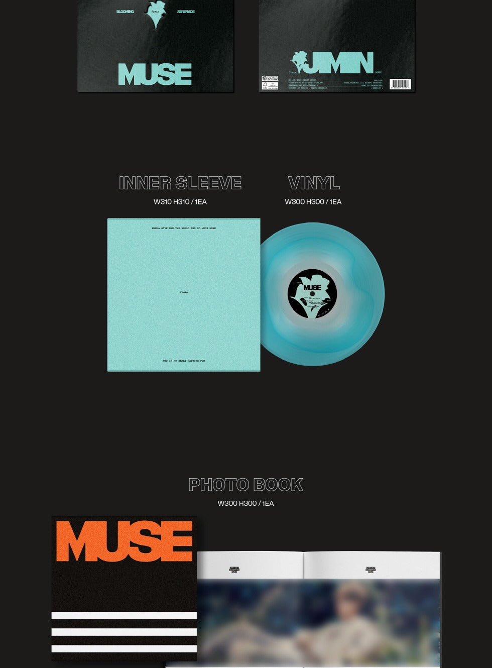 (PRE-ORDER 2025-09-26) JIMIN (BTS) - [MUSE] LP Vinyl Version.