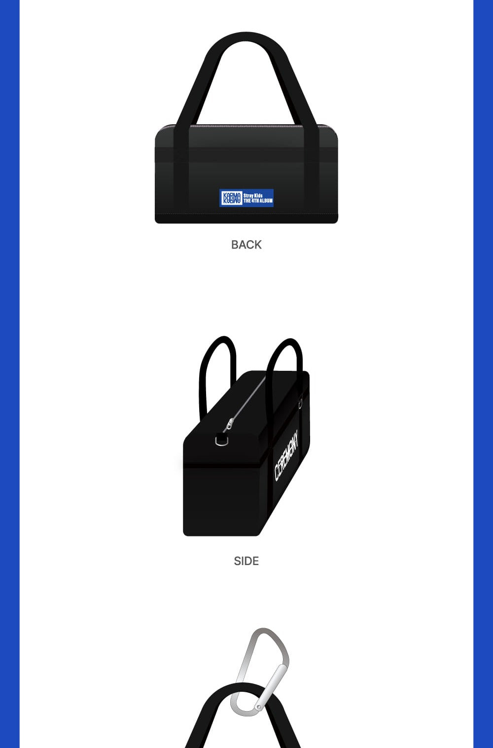 (PRE-ORDER 2025-11-18) Stray Kids - OFFICIAL MD [KARMA POP-UP] SKZOO DUFFEL BAG (This is for your SKZOO plush).