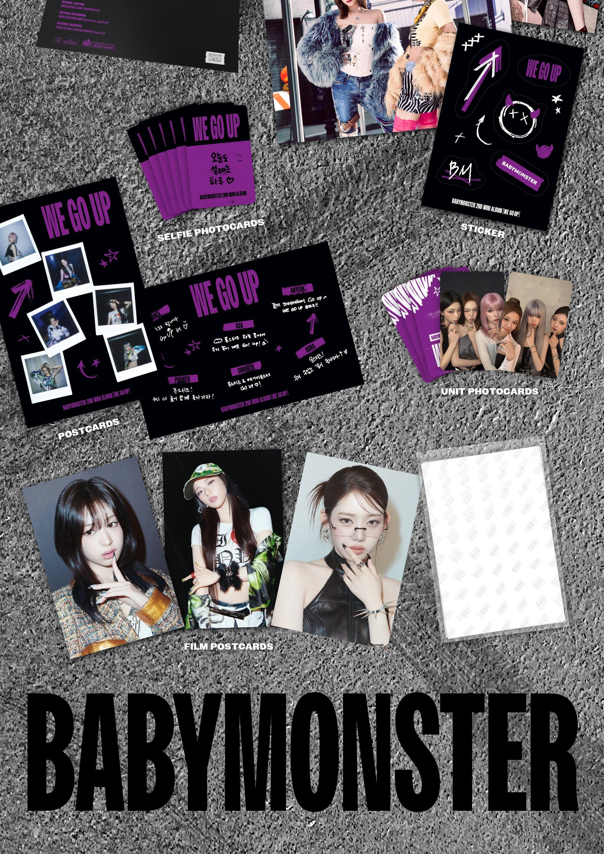 BABYMONSTER - 2nd Mini Album [WE GO UP] Postcard Version – K-Towns