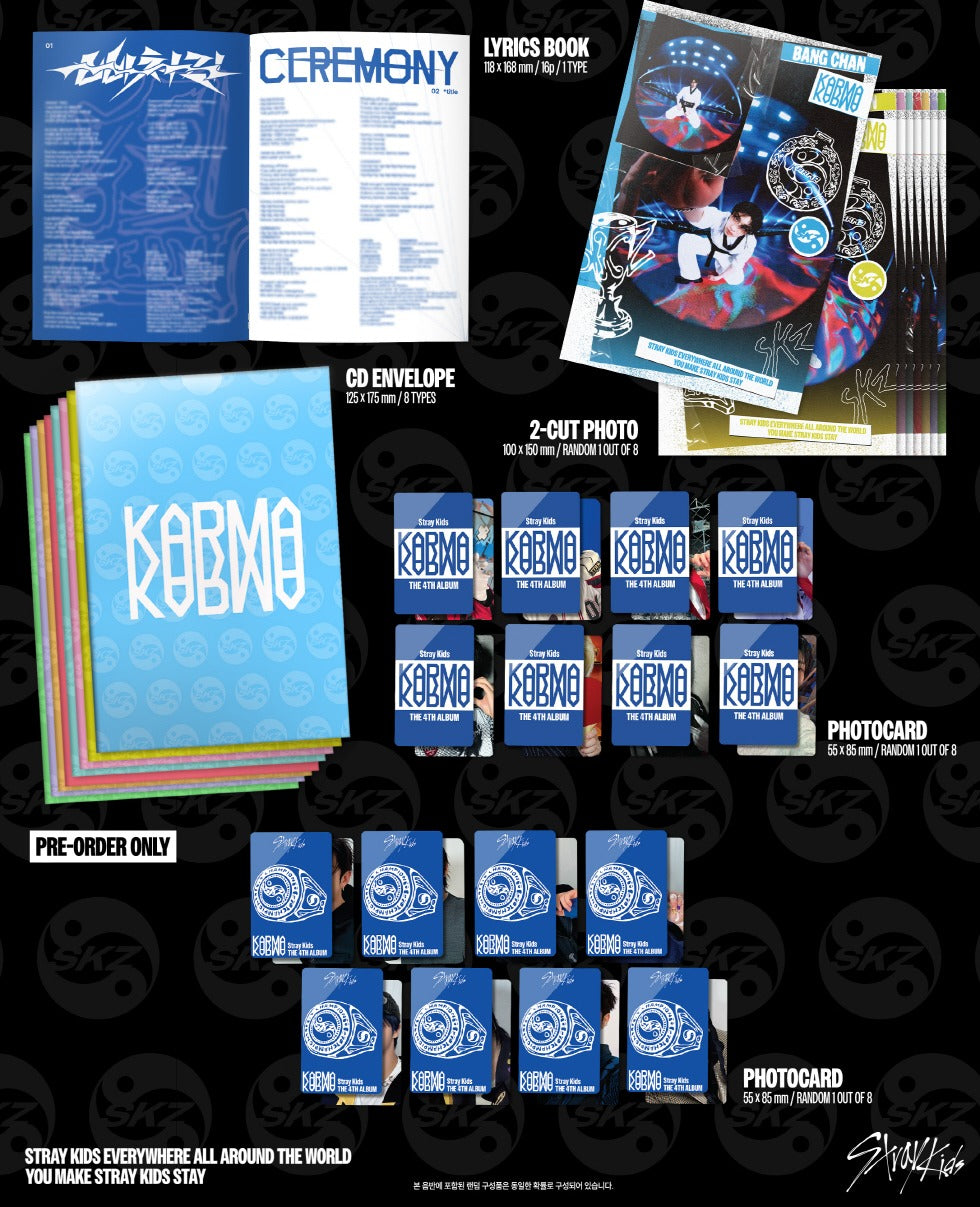 Stray Kids - 4th Full Album [KARMA] ACCORDION Version (8 Versions)