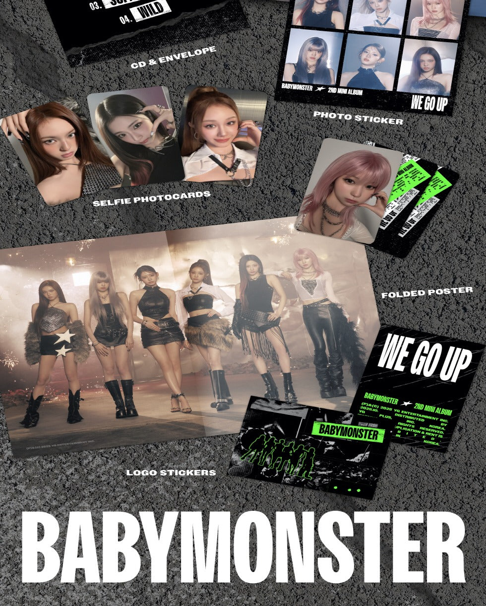 BABYMONSTER - 2nd Mini Album [WE GO UP] (3 Versions) Random 1ea