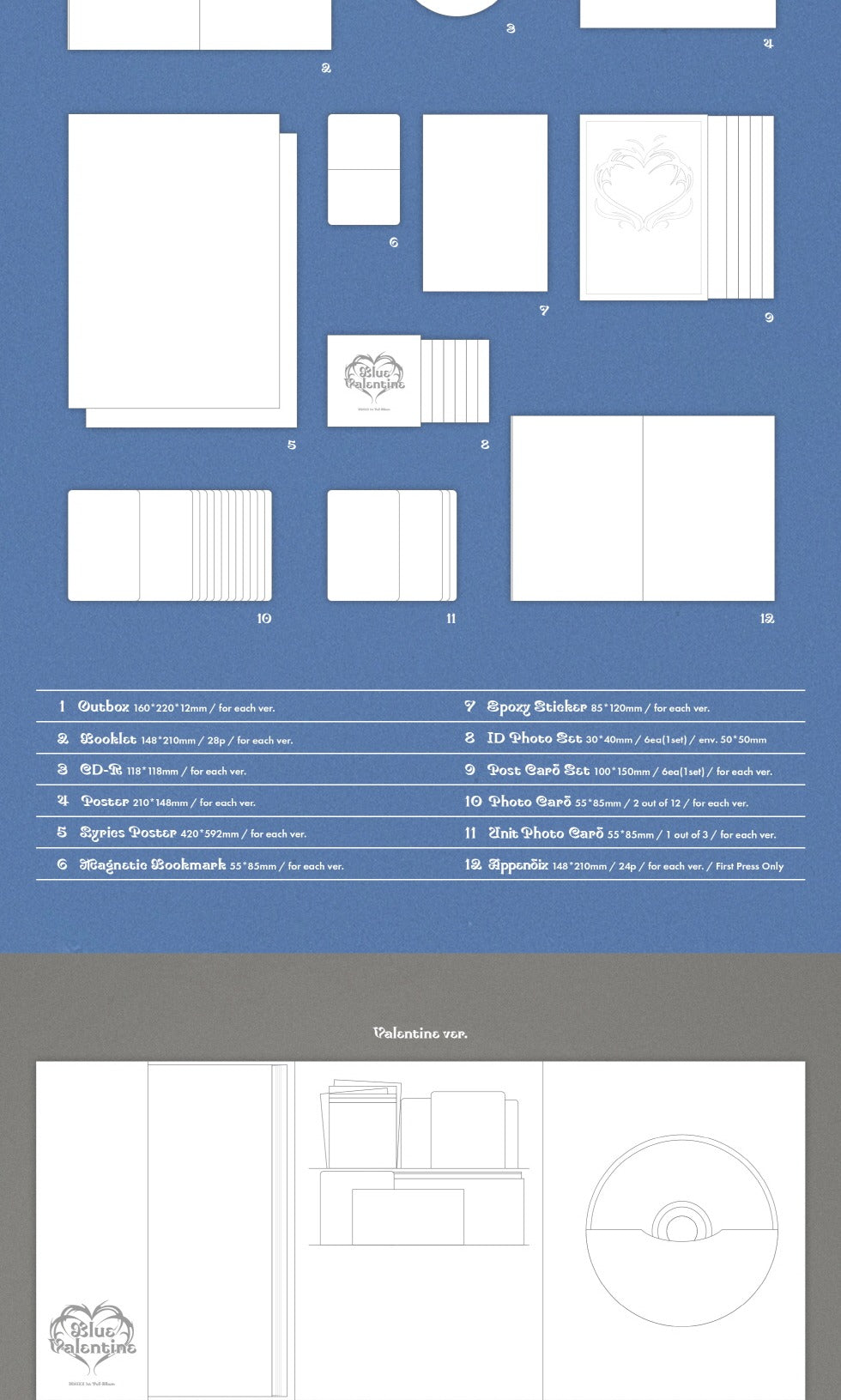 (PRE-ORDER 2025-10-13) NMIXX - 1st Full Album [Blue Valentine] (3 Versions) Set (POB - Photocard 3ea - Pre-order only)