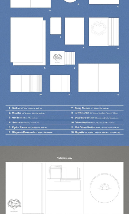 (PRE-ORDER 2025-10-13) NMIXX - 1st Full Album [Blue Valentine] (3 Versions) Set (POB - Photocard 3ea - Pre-order only)