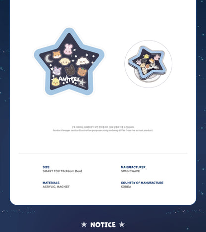 (PRE-ORDER 2026-11-15) ATEEZ x ANITEEZ - POP-UP [ANITEEZ IN DEJA VU] ACRYLIC SHAKER MAGNETIC SMART TOK (POB Included Based on Order Amount)
